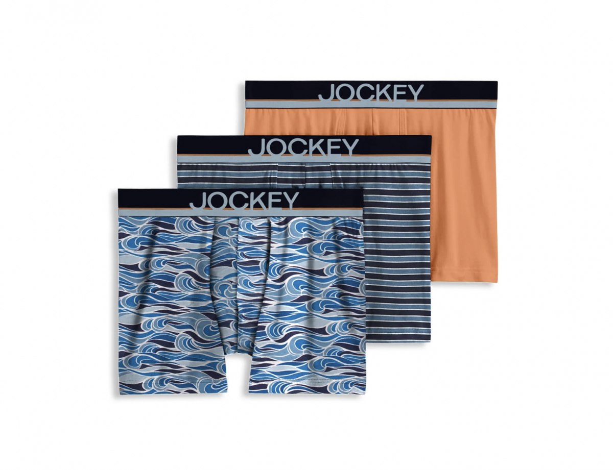 3-Pack Jockey Men's Casual Cotton Stretch 3" Trunk Boxer Brief