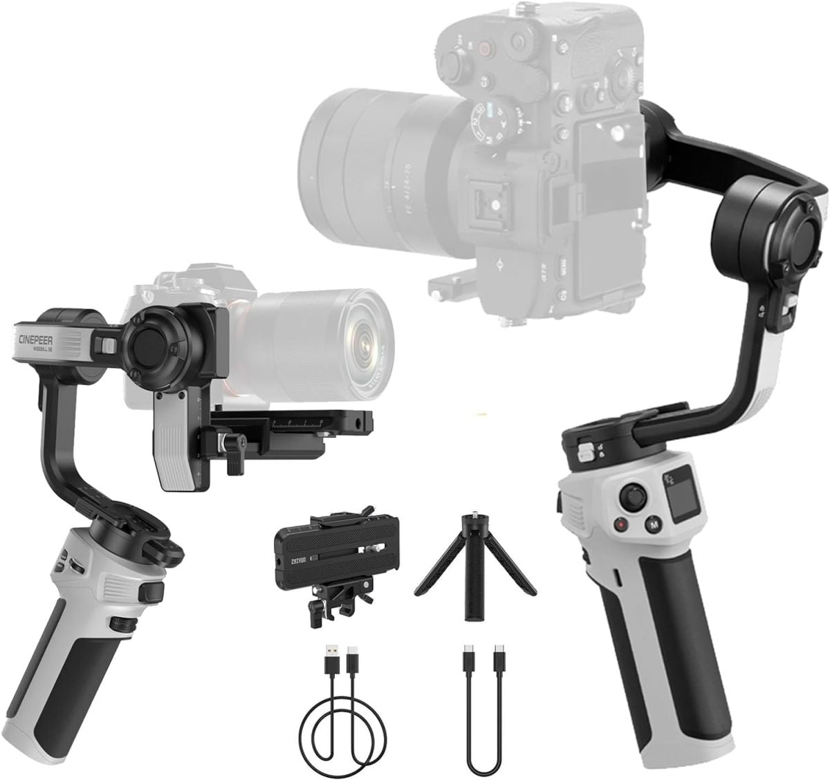 Zhiyun Cinepeer Weebill 3E 3-Axis Camera Stabilizer with Adjustable Sling Grip for Various Popular Brands