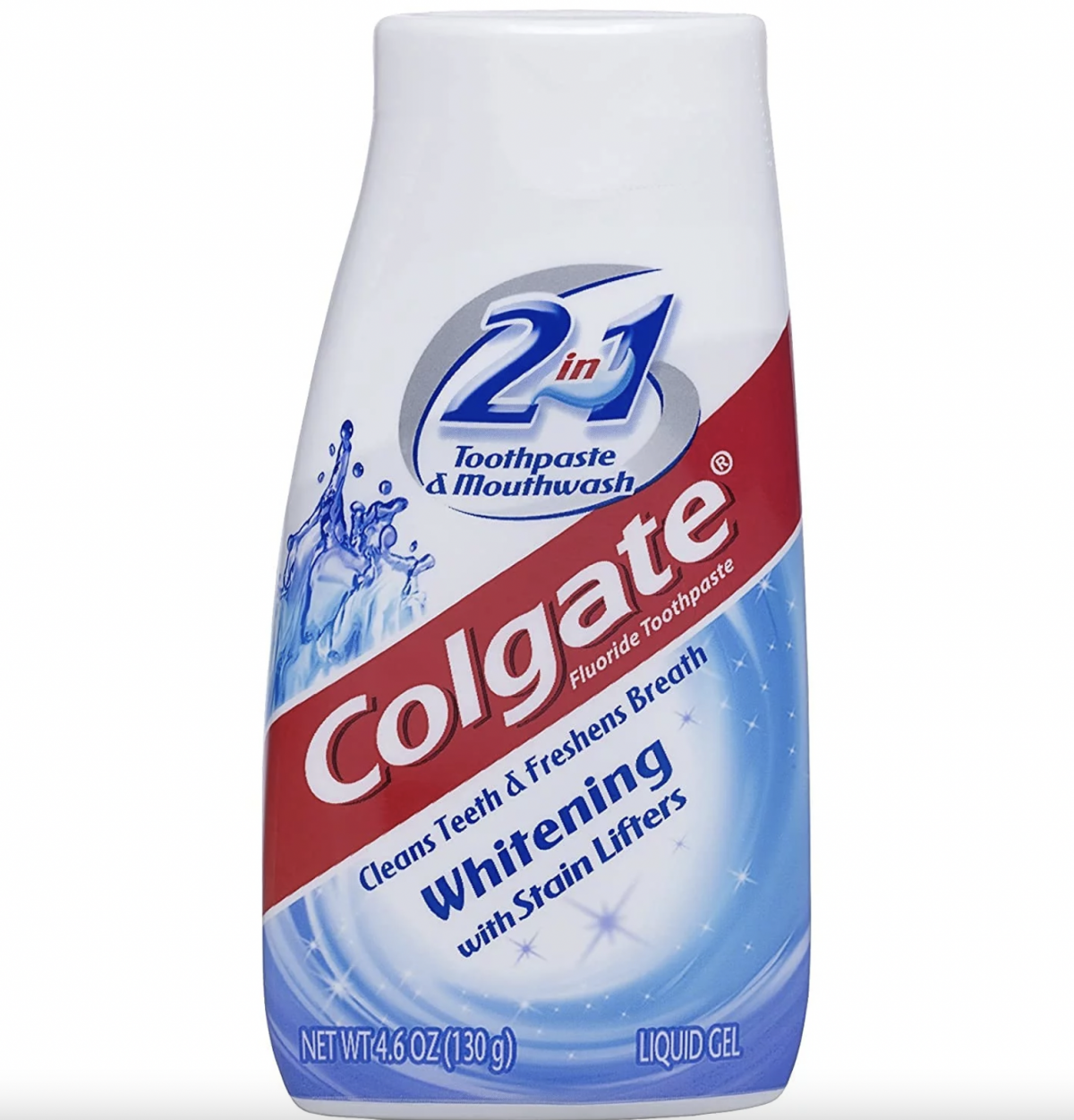 Colgate 2 in 1  Whitening Liquid Gel - 4.6 Oz (Pack of 10)