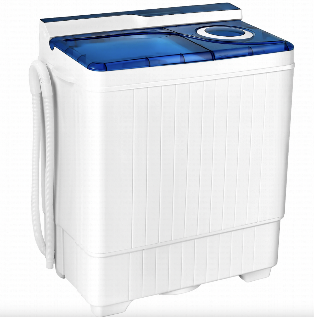 Costway 26lbs Portable Semi-automatic Washing Machine (Built-in Drain Pump)