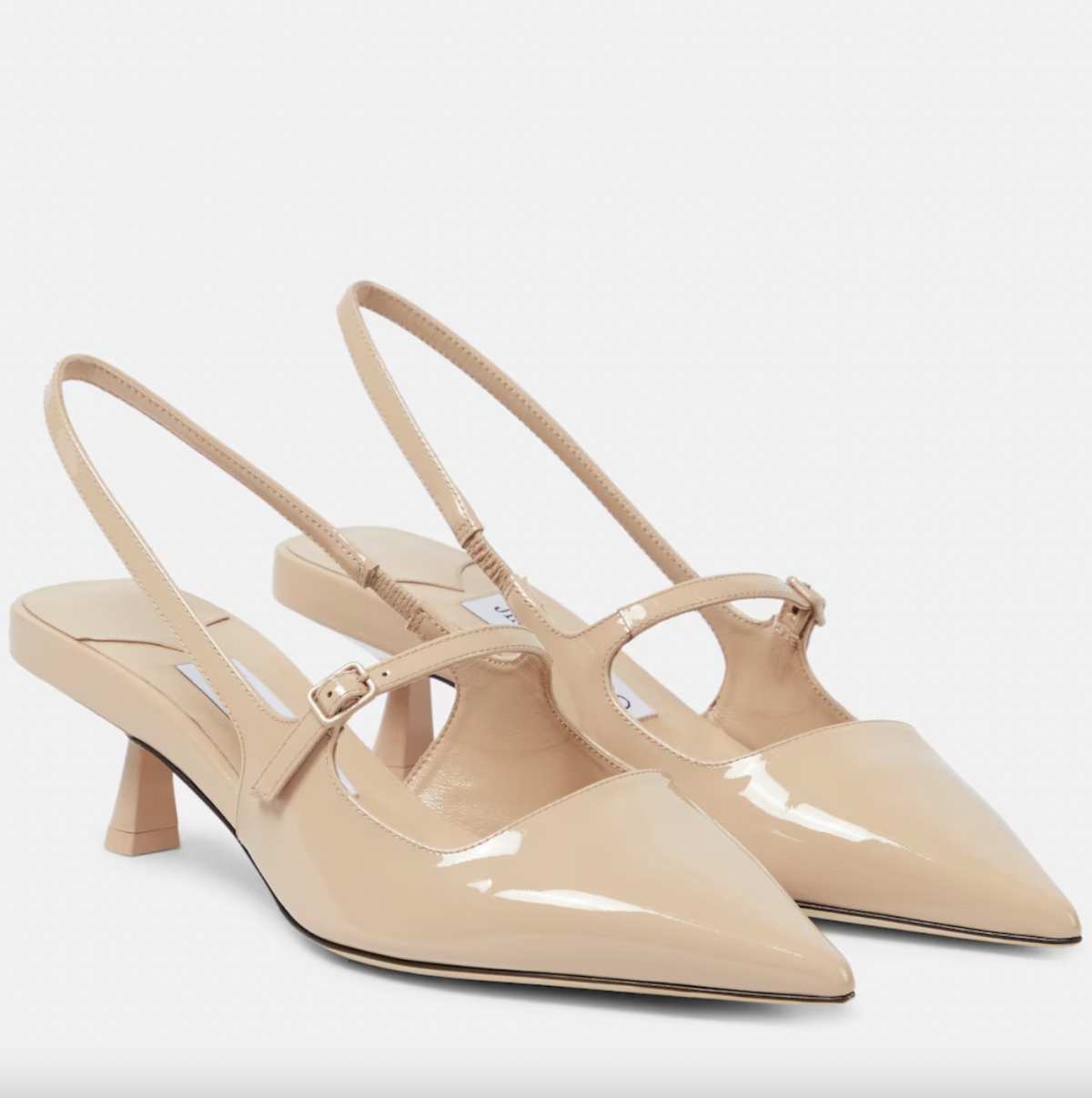 Jimmy Choo Didi 45 patent Leather Mary Jane Slingback Pumps In Macaron