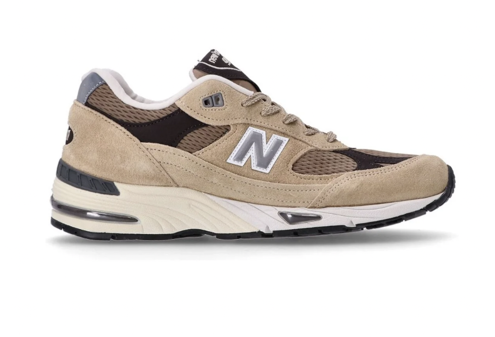 New Balance 991 Finale Pack Lace-Up Sneakers Pale Khaki In Beige