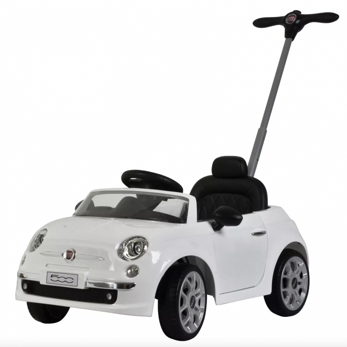 Best Ride On Cars 2-in-1 Fiat 500 Baby Walker Toy Stroller for 1 to 3 Years