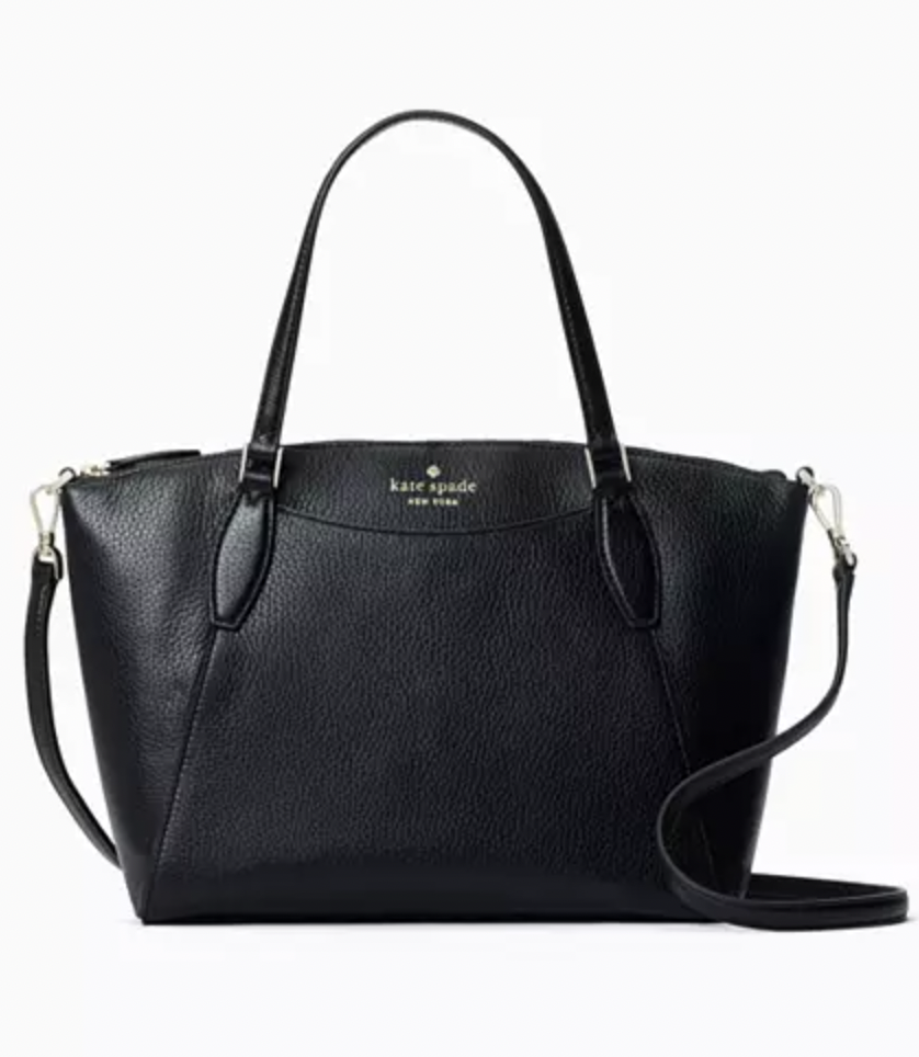 Kate Spade Monica Satchel-Pebbled Leather-black