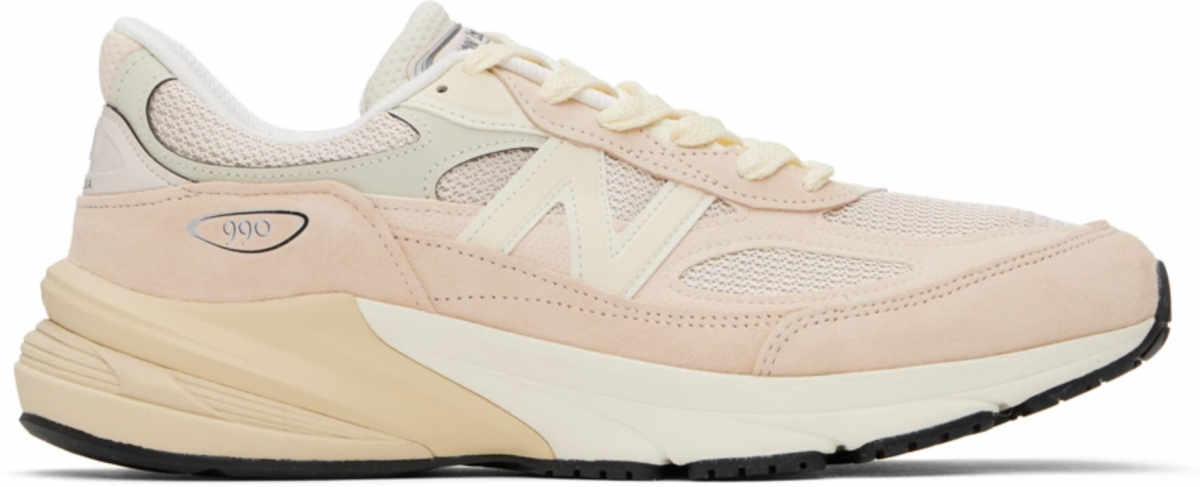Pink & Beige 'made In Usa' 990v6 Sneakers New Balance