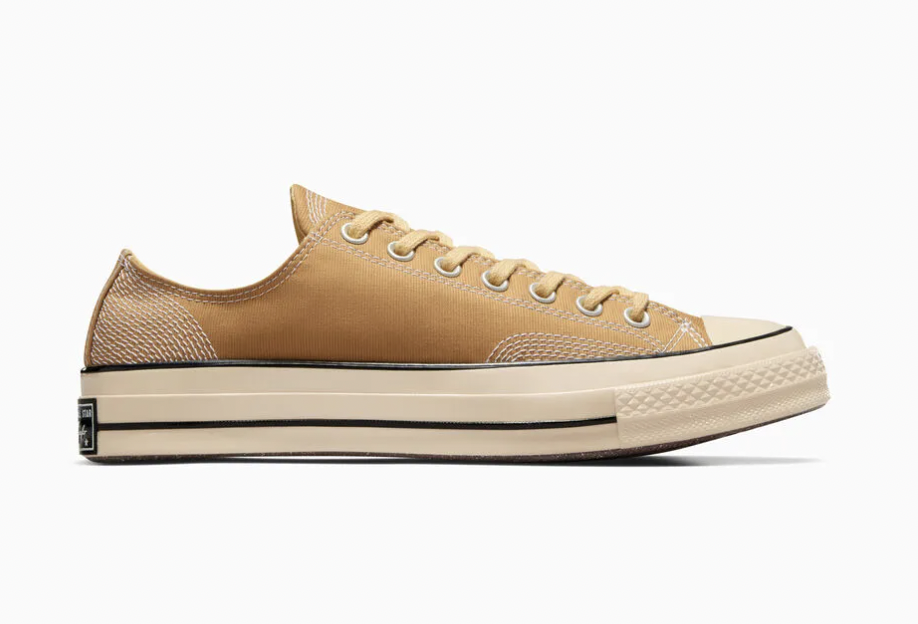 Converse Chuck 70 Multi-Stitch Cotton Low Top Sneakers (Trek Tan/Nutty Granola)