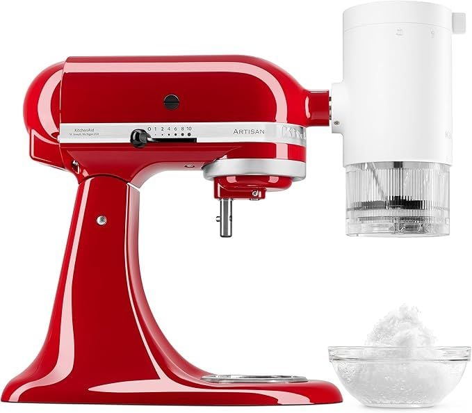 KitchenAid Shave Ice Attachment, White, 4 Molds