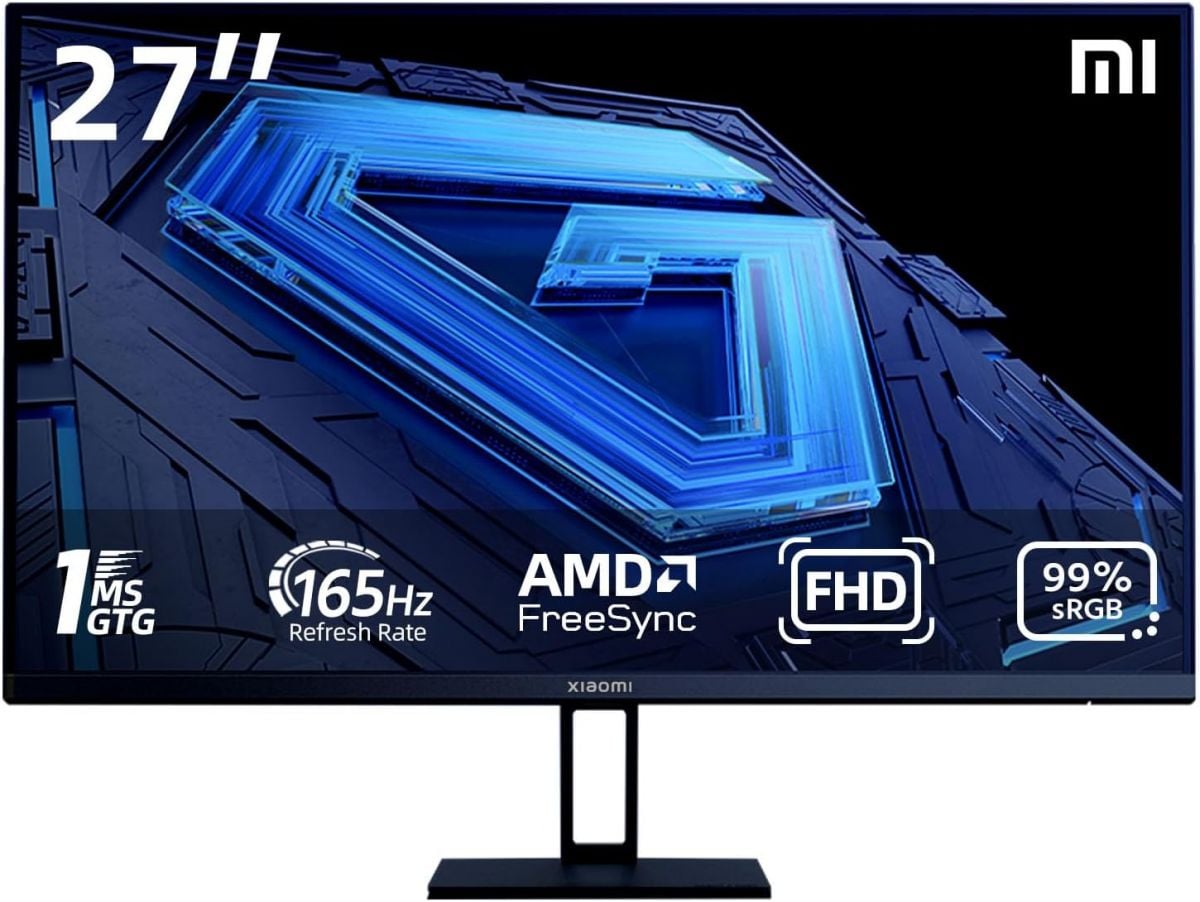 Xiaomi 27-inch 165Hz Fast IPS Gaming Monitor with HDR10 FreeSync Premium and 99% sRGB Professional Calibration