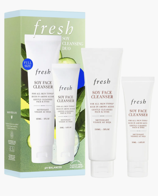 Fresh Soy Face Cleanser Home & Away Duo Value