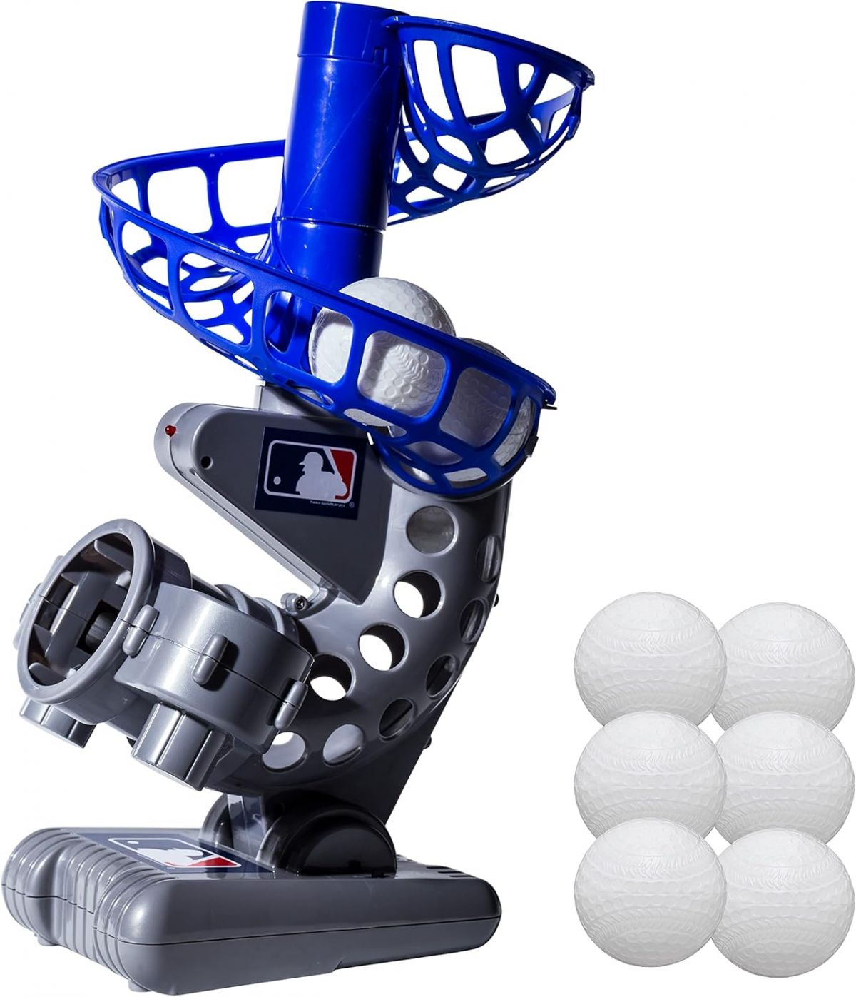 Franklin Sports MLB Electronic Baseball Pitching Machine for Kids Ages 3 and Up with 6 Plastic Balls Included