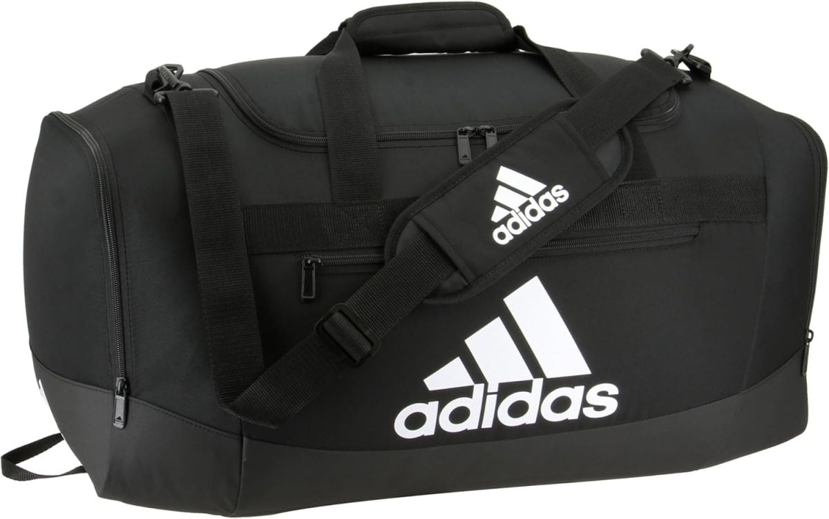 Adidas All-Purpose Medium Sports Duffel Bag for Adults Black and White