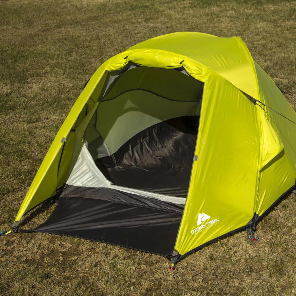 Ozark Trail Compact 2-Person Backpacking Tent in Green Lightweight Design with 82" x 55" Dimensions and 7.8 lbs