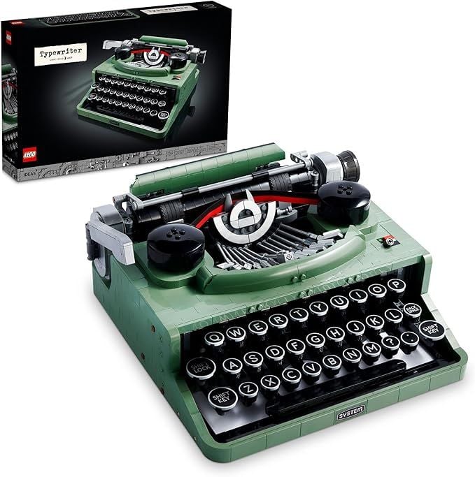LEGO Ideas Typewriter 21327 - Building Set for Adults - Collectible Retro Display Model