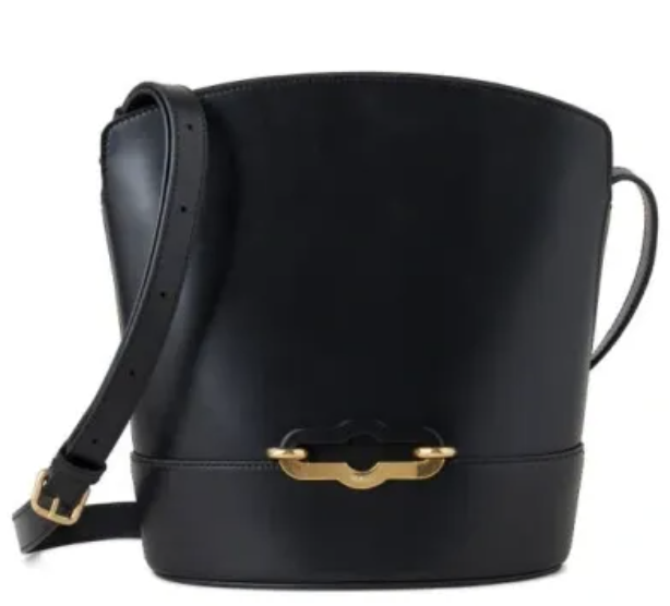 Mulberry Pimlico Super Lux Calfskin Leather Bucket Bag In Black