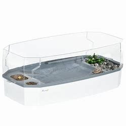 PawHut Turtle Tank Kit with Basking Platform, Filter Layer Design