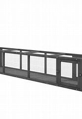 PawHut Wooden Cat Run, Weather Protection, Inside and Outside Connection, Dark Gray
