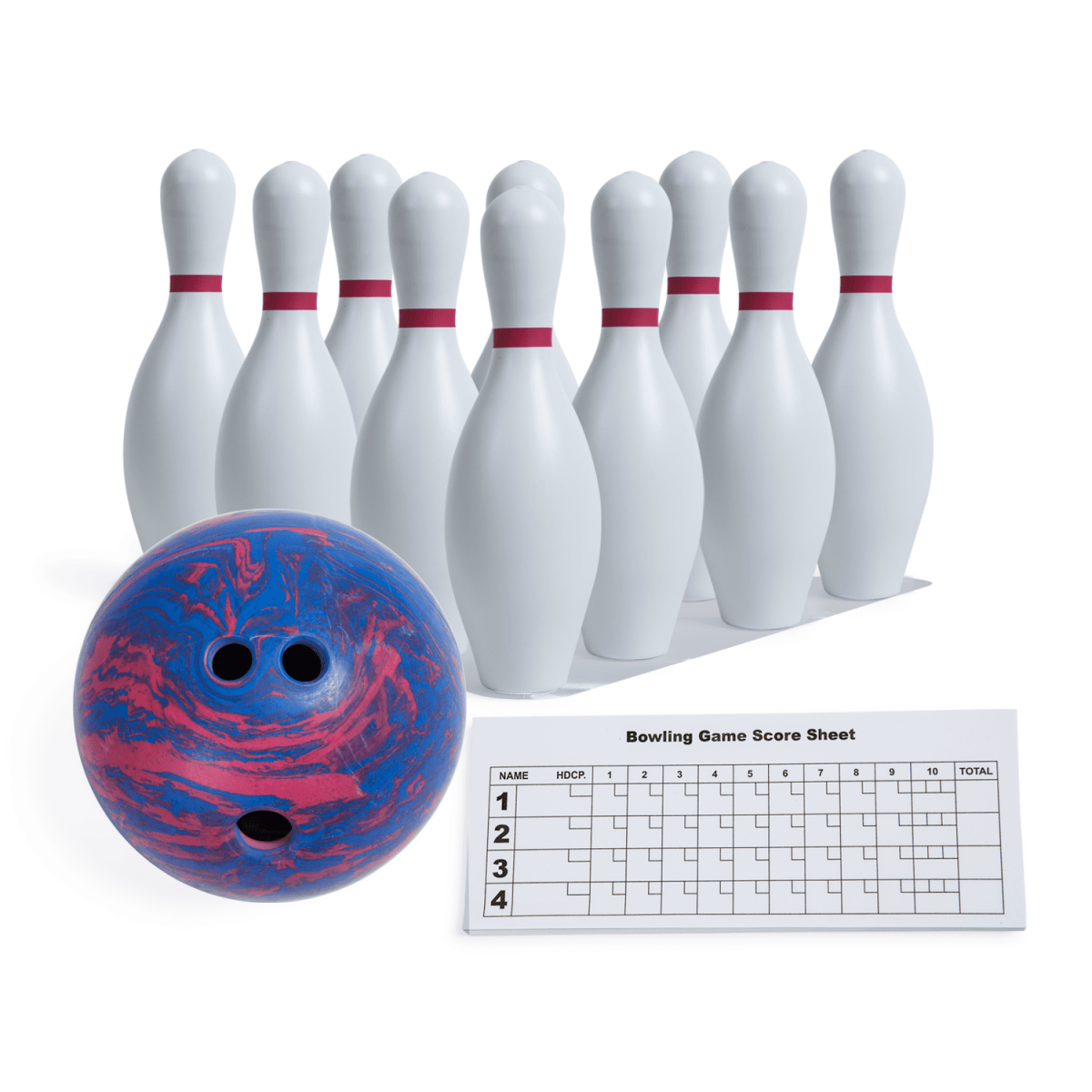 Champion Sports Kids' Indoor Bowling Set with Lightweight Ball and Pins