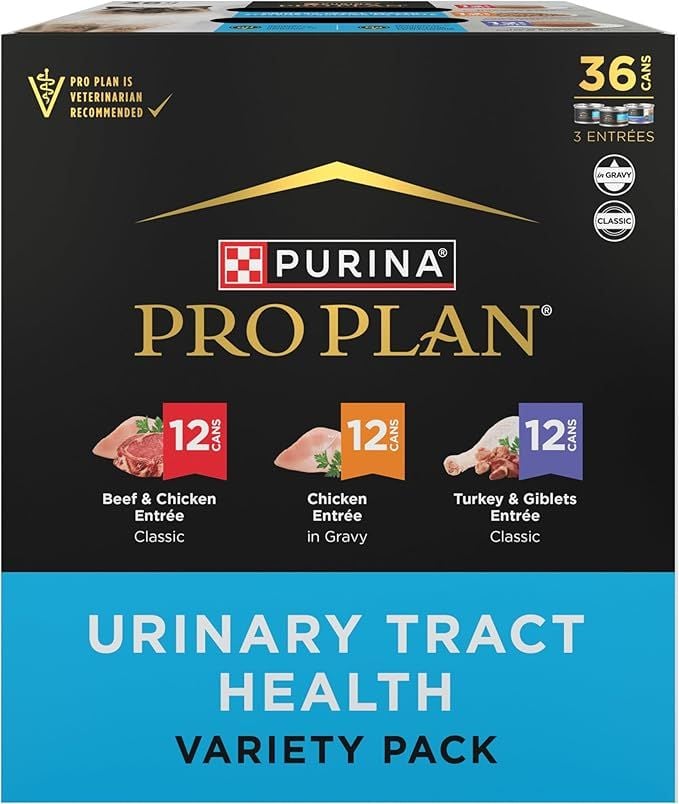 Purina Pro Plan Urinary Wet Cat Food, Beef, Chicken, Turkey and Giblets, Thanksgiving Day Promotions, (Pack of 36) 3 oz. Cans