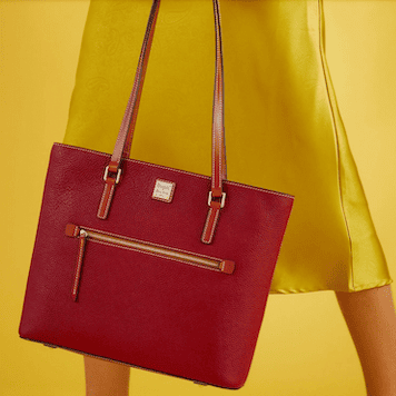 Dooney Pebbled Leather Large Shopping Bag