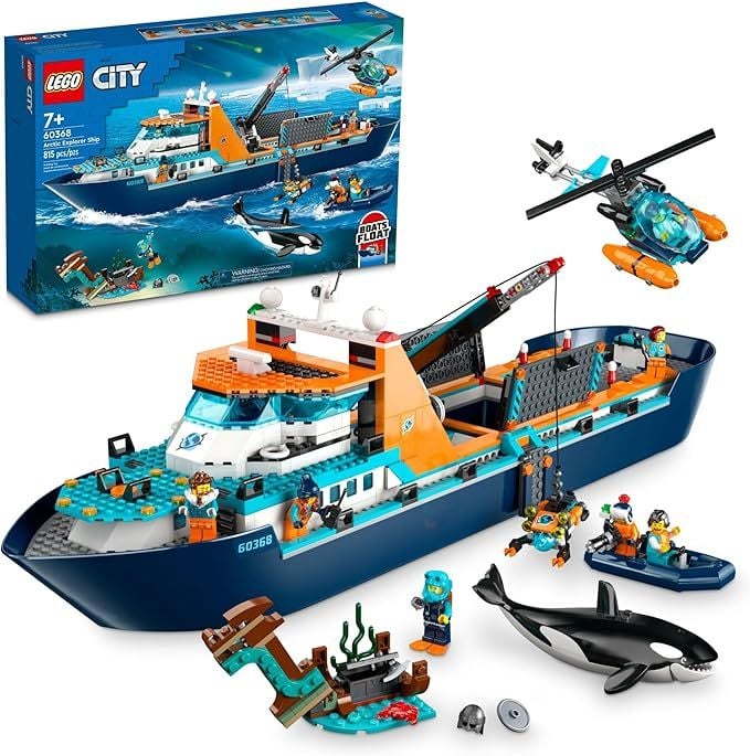 LEGO City Arctic Explorer Ship 60368 Building Toy Set