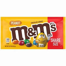 M&M's Chocolate Candies Holiday Peanut, Artificial Flavor, Share Size