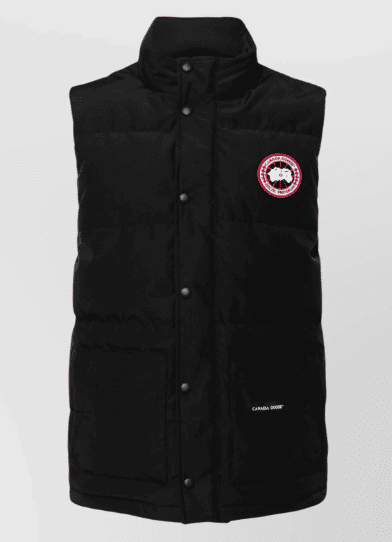 Canada Goose Regular-fit Logo Patch Gilet In Black