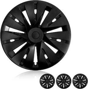 EPAPHRAS Matte Black 19-Inch Wheel Covers for Model Y