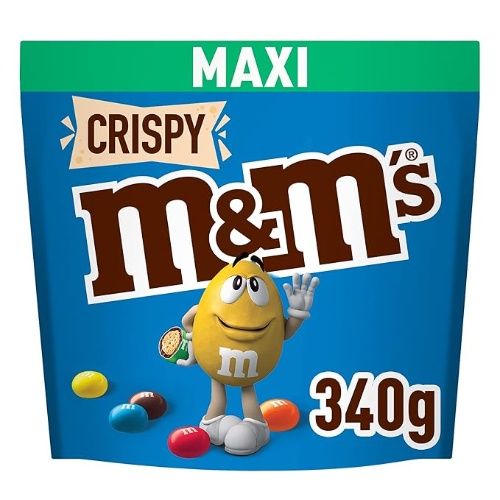 M&M's Crispy Chocolate Candy, 340g Total