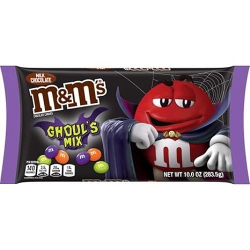 M&M's Milk Chocolate Halloween Candies, Ghoul's Mix, 10-ounce Bag