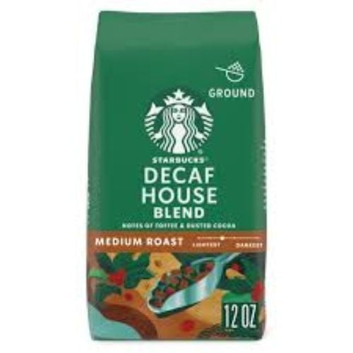 Starbucks Decaf House Blend, Medium Roast, Ground Coffee, 12 oz