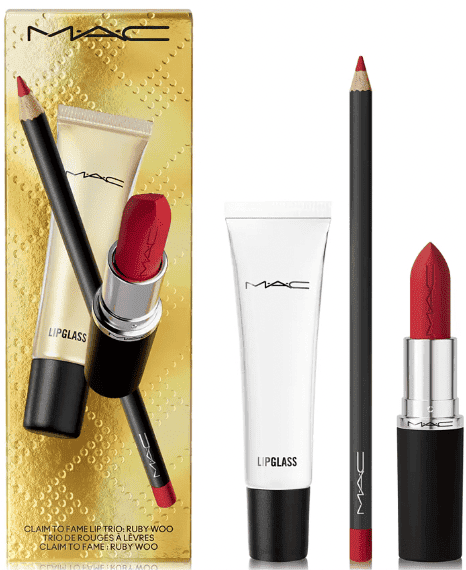 MAC Claim To Fame Lipstick, Lip Liner + Lip Gloss Holiday Set