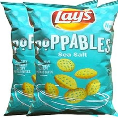 Lay's Poppables Sea Salt, Perfectly Crispy Potato Bites, 5 oz