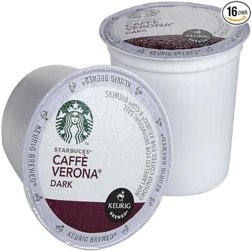 Starbucks Caffe Verona Dark, Keurig Brewed, 16 ct