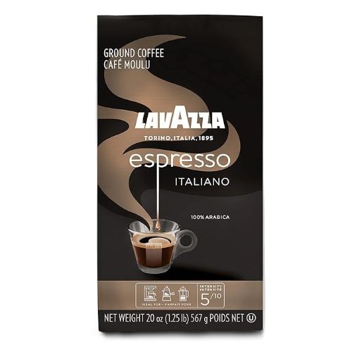 Lavazza Espresso Italiano Ground Coffee, Premium Quality, Gluten Free, 100% Arabica, 20 oz Soft Bag