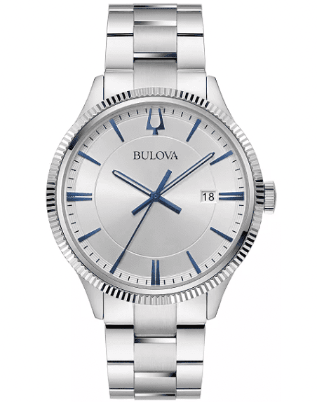 Bulova Men's Stainless Steel Bracelet Watch 42mm