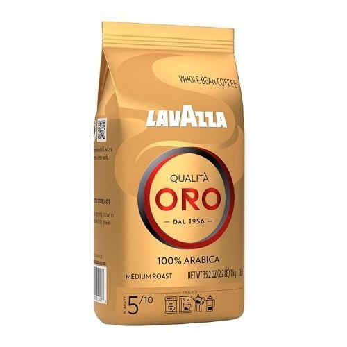Lavazza Qualita Oro Whole Bean Coffee Blend Medium Roast, 100% Arabica, 35.2 oz