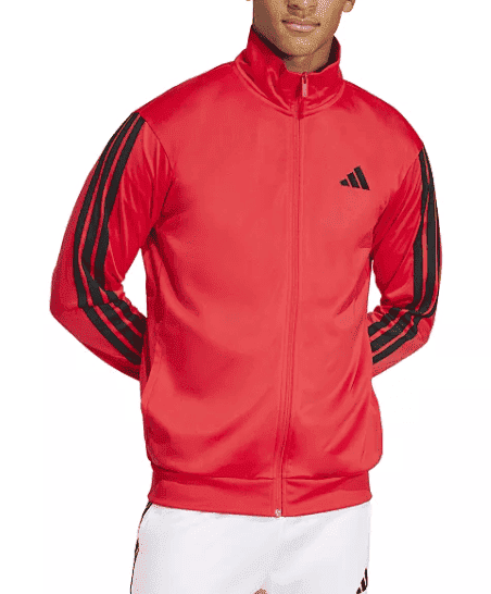 adidas Men's 3 Stripes Tricot Regular Track Top