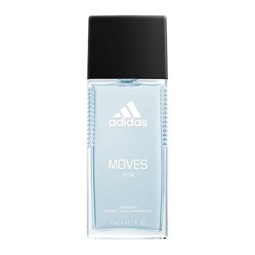 Adidas Moves Him Men's Body Fragrance 2.5oz Sporty Scent with Apple Cedarwood and Musk