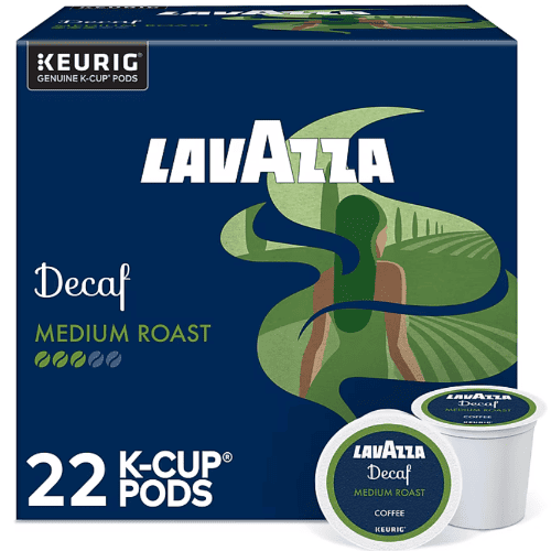 Lavazza Decaf Medium Roast Coffee, Keurig Genuine K-Cup Pods, 22/Box