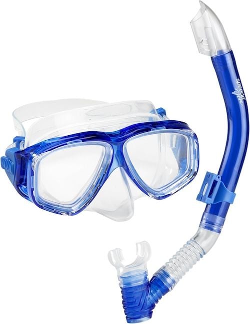 Speedo Adventure Series Anti-Fog Snorkel Mask for Adults with Nose Protection
