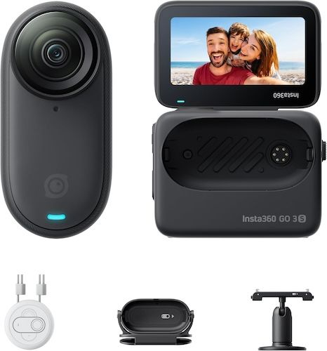 Insta360 GO 3S 128 GB Black 4K Tiny Portable Vlogging Camera