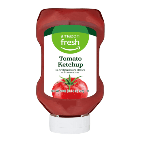 Amazon Fresh Tomato Ketchup, No Artificial Colors, Flavors or Preservatives, 20 oz