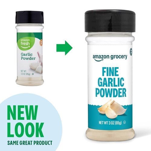 Amazon Grocery Fine Garlic Powder, 3 oz