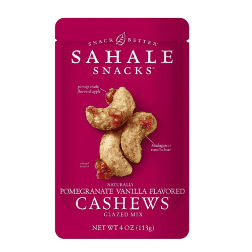 Sahale Snacks Cashews Glazed Mix, Naturally Pomegranate and Vanilla Flavored, 4 oz