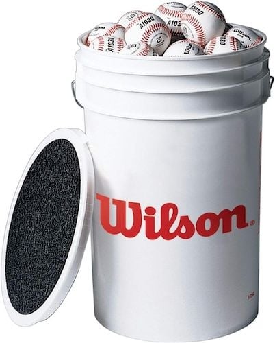 WILSON A1030 Champion Series Baseballs Bucket 3 Dozens