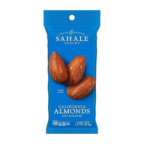 Sahale Snacks California Almonds Dry Roasted, 1.5 oz, Pack of 18