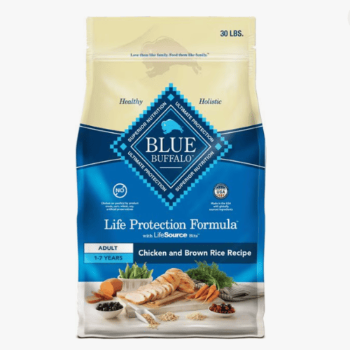 Blue Buffalo Life Protection Formula with LifeSource Bits, Chicken & Brown Rice Recipe Dry Dog Food, 30 lb Bag