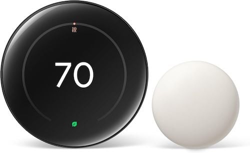 Google Nest Learning Thermostat (4th Gen, 2024) with Nest Temperature Sensor