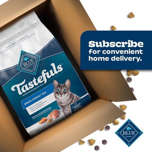 Blue Buffalo Tastefuls Deliciously Healthy Cat Food for Adult Dry Cat, Chicken & Brown Rice Recipe, 3 lb Bag