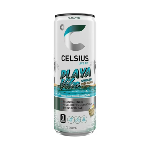 CELSIUS Functional Energy Drink, Sparkling Playa Vibe, 12 fl oz, Single Can